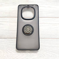 Чохол Armor Ring для Xiaomi Redmi Note 14 Pro 5G протиударний з кільцем Чорний
