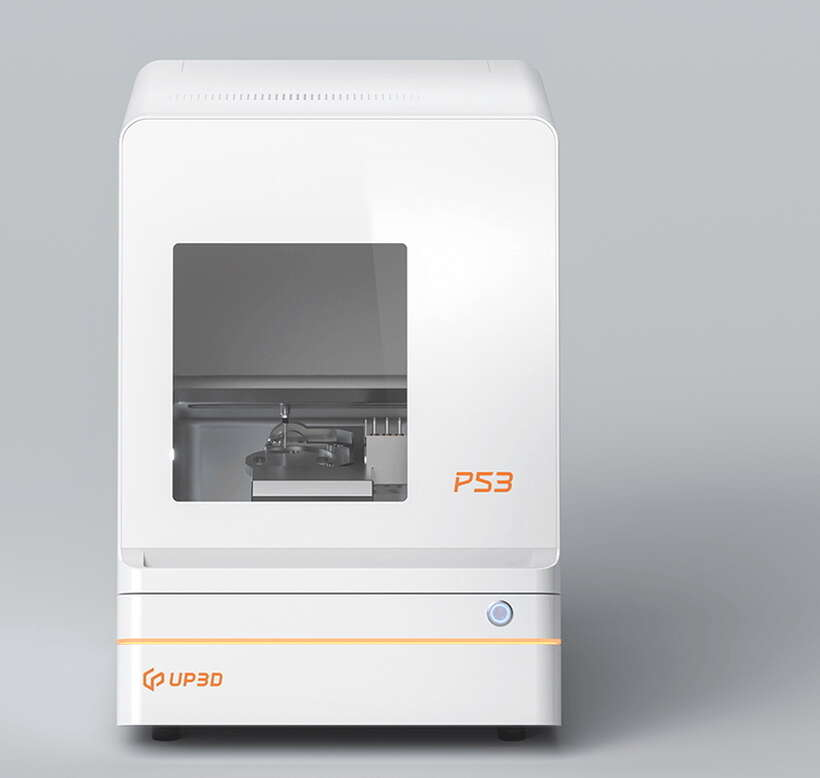 5-осьовий інтелектуальний стоматологічний фрезерний верстат P53 для сухого обробки Zr, з Монітором у комплекті