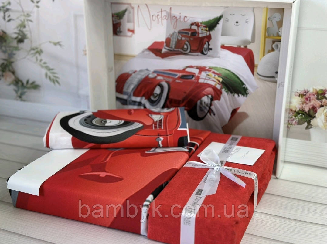 Постільна білизна Romeo Home "Nostalgic" ранфорс для підлітків бавовняна полуторний розмір Туреччина