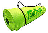 Килимок для йоги та фітнесу EasyFit EF-1930s-1-GN, протиковзкий, Салатовий, 183×61×0,8 см, PER, + чохол, фото 2
