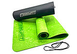 Килимок для йоги та фітнесу EasyFit EF-1930s-1-GN, протиковзкий, Салатовий, 183×61×0,8 см, PER, + чохол, фото 3