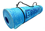 Килимок для йоги та фітнесу EasyFit EF-1930-1-BL, протиковзкий, Синій, 183×61×0,8 см, PER, фото 2