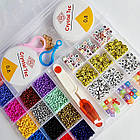 Набір бісеру та намистин для створення браслетів KA-23-4656, фото 2