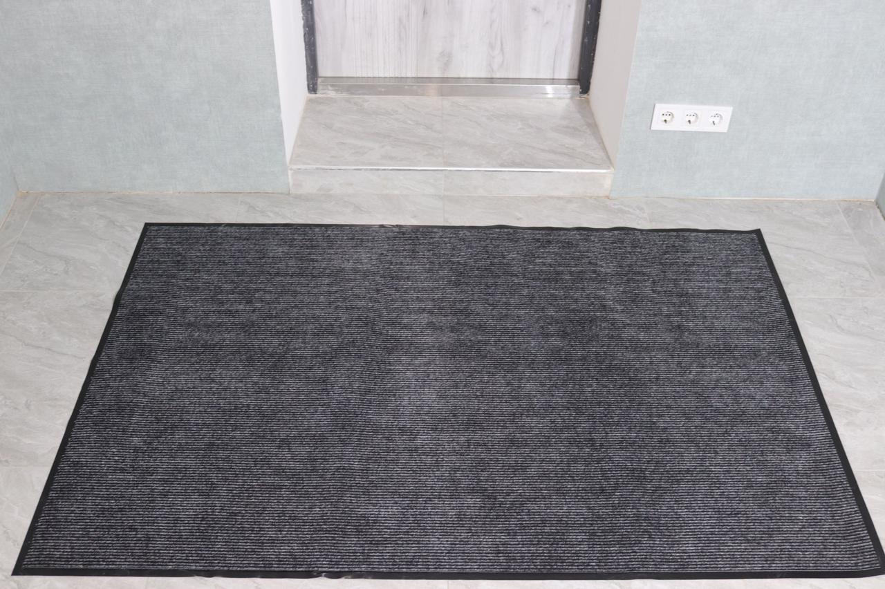 Брудозахисний килимок 60*90 см в передпокій Ребро 3006/grey
