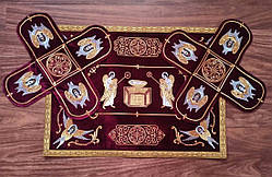 Покрівці оксамитові церковні (вишнева тканина)