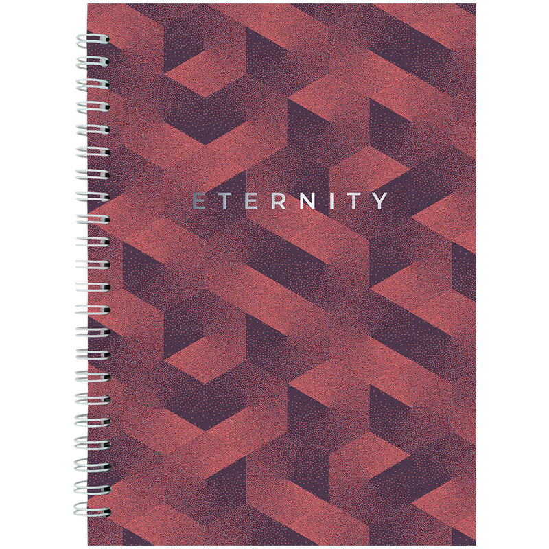 Блокнот на спіралі А5 тверда обкладинка 96 аркушів у клітинку Axent 8032-25