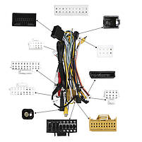 Штатний комплект перехідна рамка з проведенням Lesko 9" Audi A4 2009-2016 (повна комплектація) CAN-BUS 2 шт., фото 4