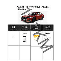 Комплект фільтрів Audi A8 (4N) 60 TFSI 3.0 e Quattro (2019-) WIX