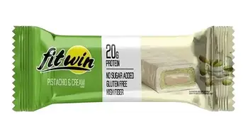 Протеїновий батончик без цукру "Фісташка і крем", FitWin, 60 г
