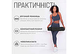 Килимок для йоги та фітнесу EasyFit EF-1924-BV, протиковзкий, Чорний, 183×61×0,6 см, TPE, фото 2
