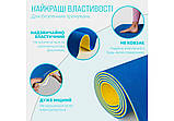 Килимок для йоги та фітнесу EasyFit EF-1924s-BEY, протиковзкий, Синій, 183×61×0,6 см, TPE, фото 7