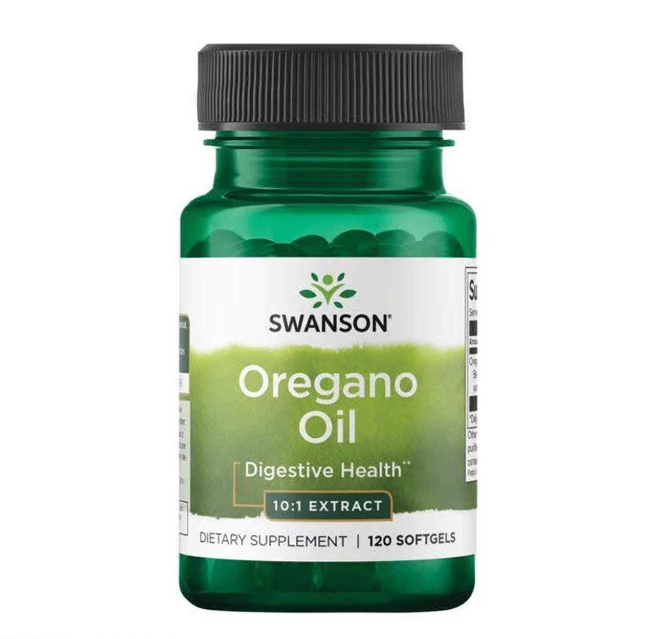 Олія орегано Swanson Oregano Oil 10:1 Extract, 120 капсул (150 мг у 1 капсулі), фото 1