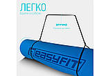 Килимок для йоги та фітнесу EasyFit EF-1924-BEY, протиковзкий, Синій, 183×61×0,6 см, TPE, фото 8