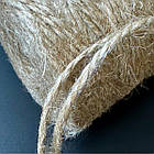 Мотузка джутова натуральний джут 3 мм 120 м шнур для декору та упаковки, фото 4