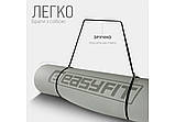 Килимок для йоги та фітнесу EasyFit EF-1924-GYBK, протиковзкий, Сірий, 183×61×0,6 см, TPE, фото 8