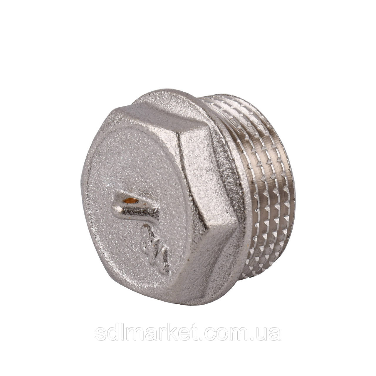 Заглушка 3/4| Н нікельована під пломбу NC402P OPTIMUM