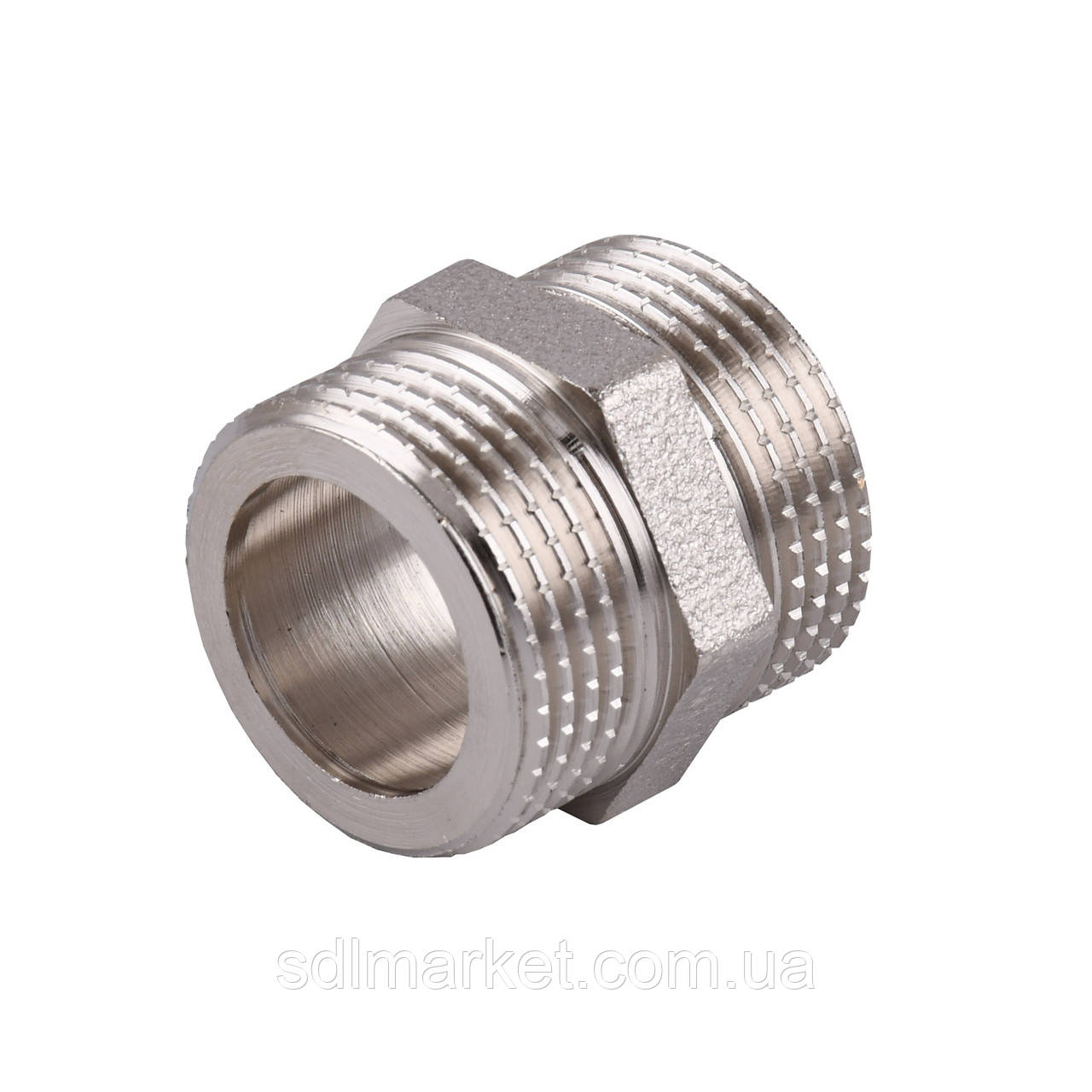 Ніпель 3/4| Н нікельований під прокладку NN442G OPTIMUM