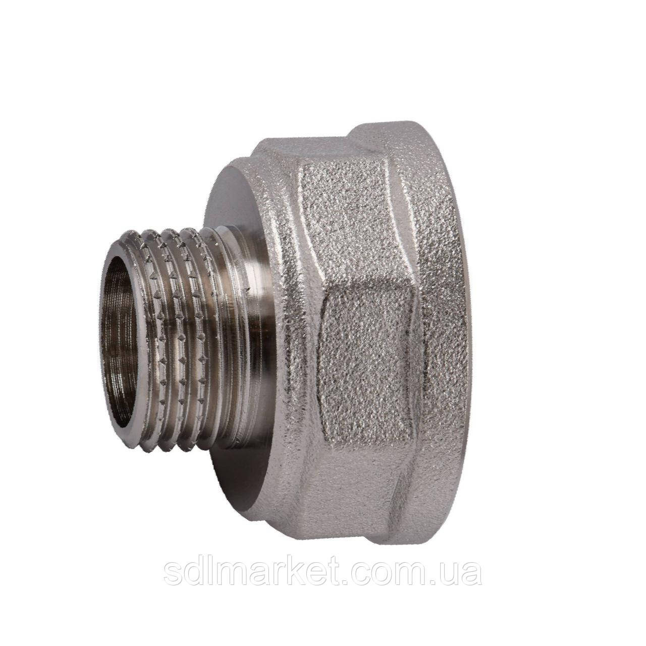 Редукційний перехідник 1"х1/2" ВН нікельований восьмигранний NK533O OPTIMUM