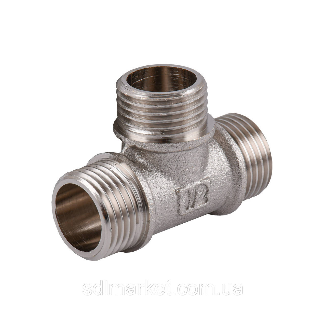 Трійник 1/2″ННН нікельований NT332S OPTIMUM