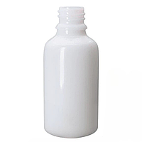 Флакон косметичний скло 30 мл (білий глянсовий)