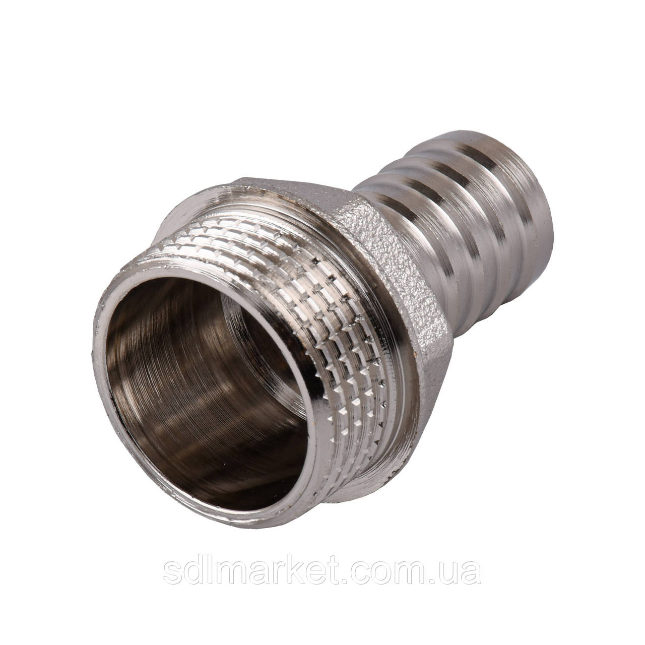 Штуцер 3/4| Н 16 мм нікельований NU4H2S OPTIMUM