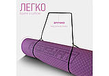 Килимок для йоги та фітнесу EasyFit EF-1924-VP, протиковзкий, Фіолетовий, 183×61×0,6 см, TPE, фото 8