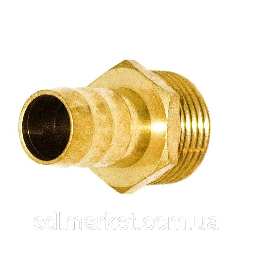 Штуцер 1/2"Н 20 мм латунний LU3J2S OPTIMUM