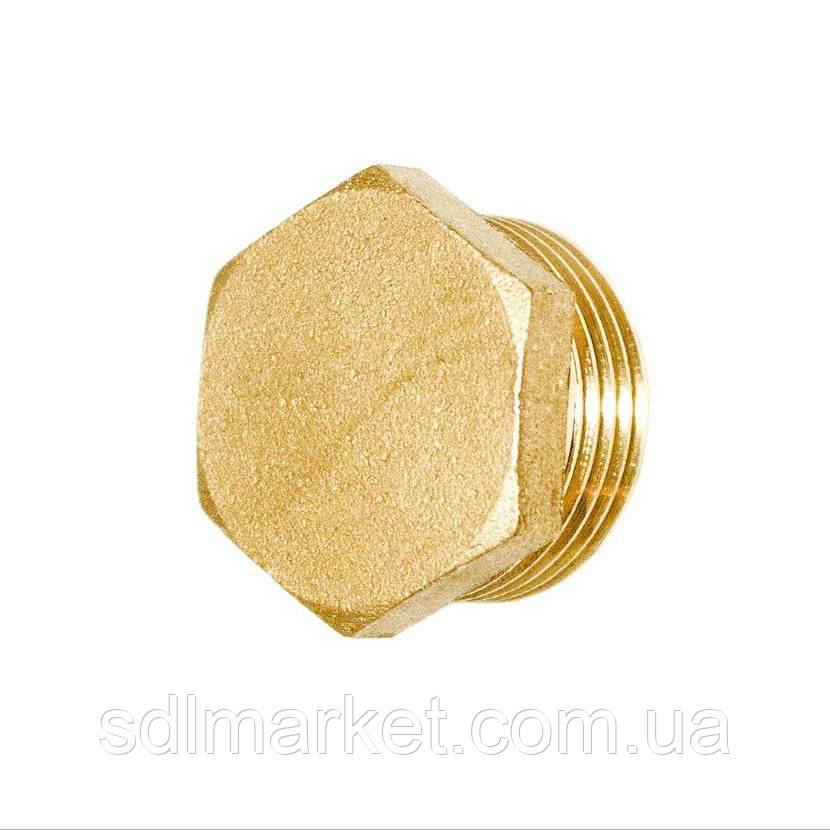 Заглушка 3/4| Н латунна під пломбу LC402P OPTIMUM