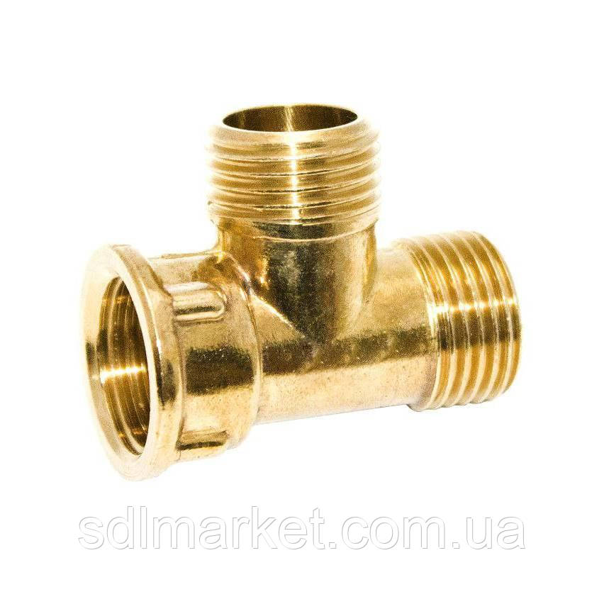 Трійник 1/2" ВНН латунний LT335S OPTIMUM