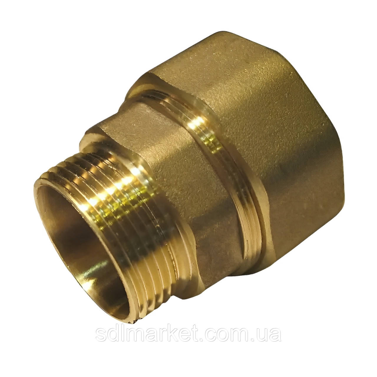 З'єднання затискне пряме для труби Ø 28 мм 3/4| Н латунний LS442S OPTIMUM