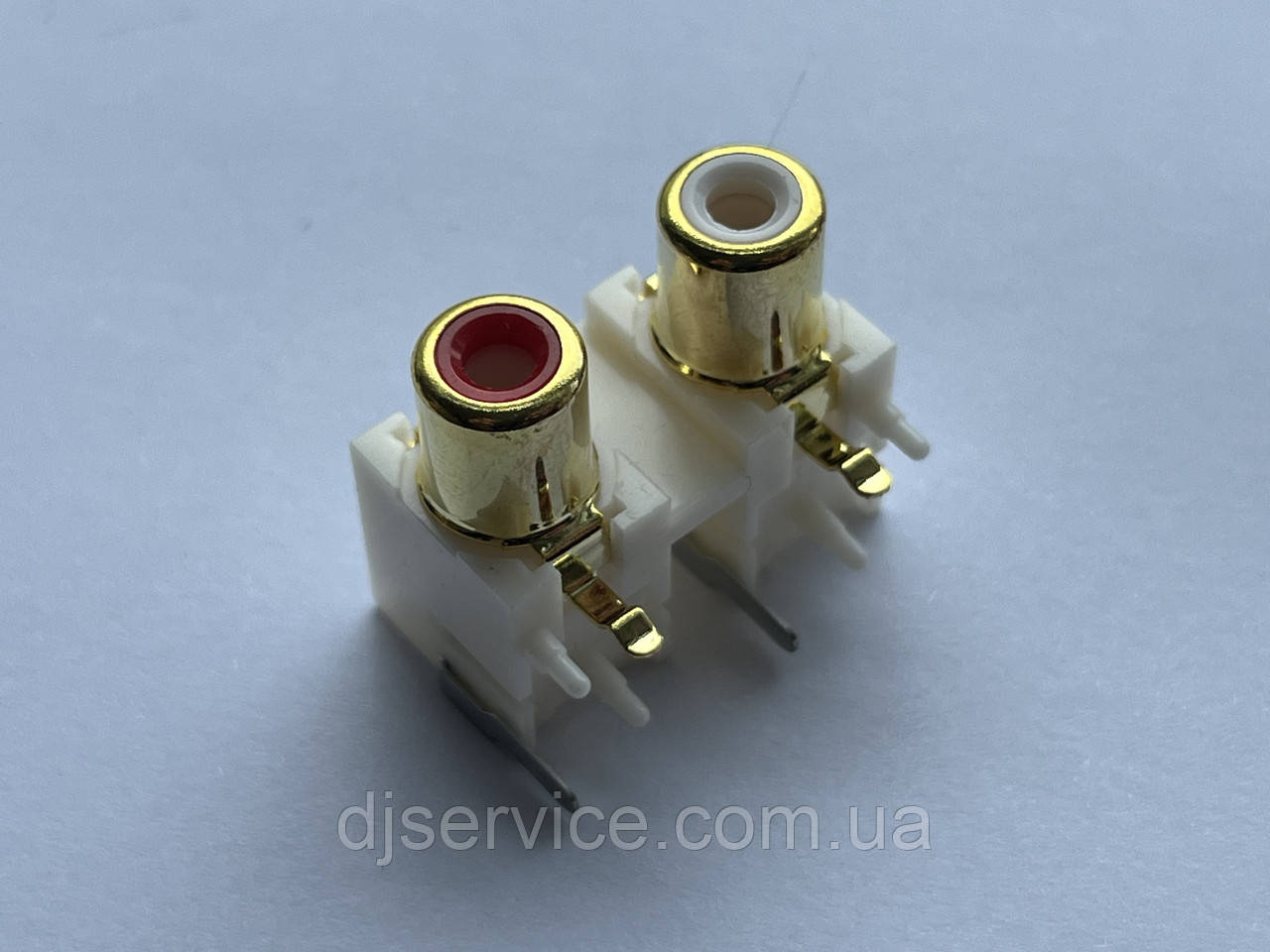 Роз'єм RCA (тюльпани) GOLD 2p для звукових карт, фото 1