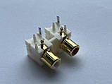 Роз'єм RCA (тюльпани) GOLD 2p для звукових карт, фото 3
