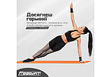 Килимок для йоги та фітнесу EasyFit EF-1919-OR, протиковзкий, Помаранчевий, 180×61×1 см, NBR, легкий, фото 2
