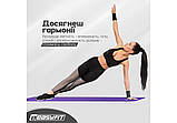 Килимок для йоги та фітнесу EasyFit EF-1919-V, протиковзкий, Фіолетовий, 180×61×1 см, NBR, легкий, фото 2