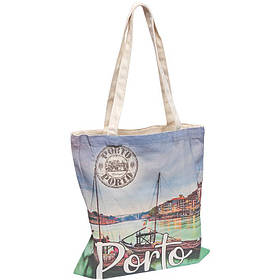 Еко - сумка з ручками 35*38см біла "Porto" 3639-4 KNZ