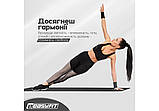 Килимок для йоги та фітнесу EasyFit EF-1919-BK, протиковзкий, Чорний, 180×61×1 см, NBR, легкий, фото 3