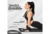 Килимок для йоги та фітнесу EasyFit EF-1919-BK, протиковзкий, Чорний, 180×61×1 см, NBR, легкий, фото 7