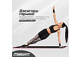 Килимок для йоги та фітнесу EasyFit EF-19192-BK, протиковзкий, Чорний, 180×61×1 см, NBR, легкий, фото 2