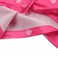 Жіноча піжама Lesko 2S5247B L комплект сорочка та шорти рожева із сердечками 5 шт., фото 4