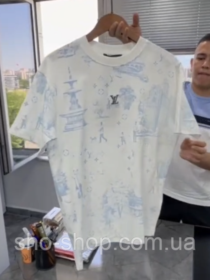 Футболка LOUIS VUITTON TShLVn026 чоловіча футболка Louis Vuitton Туреччина, фото 1