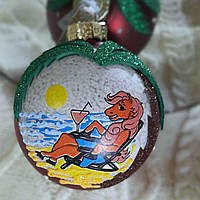 Новорічна ялинкова куля, символ року 85 мм "Вірність"