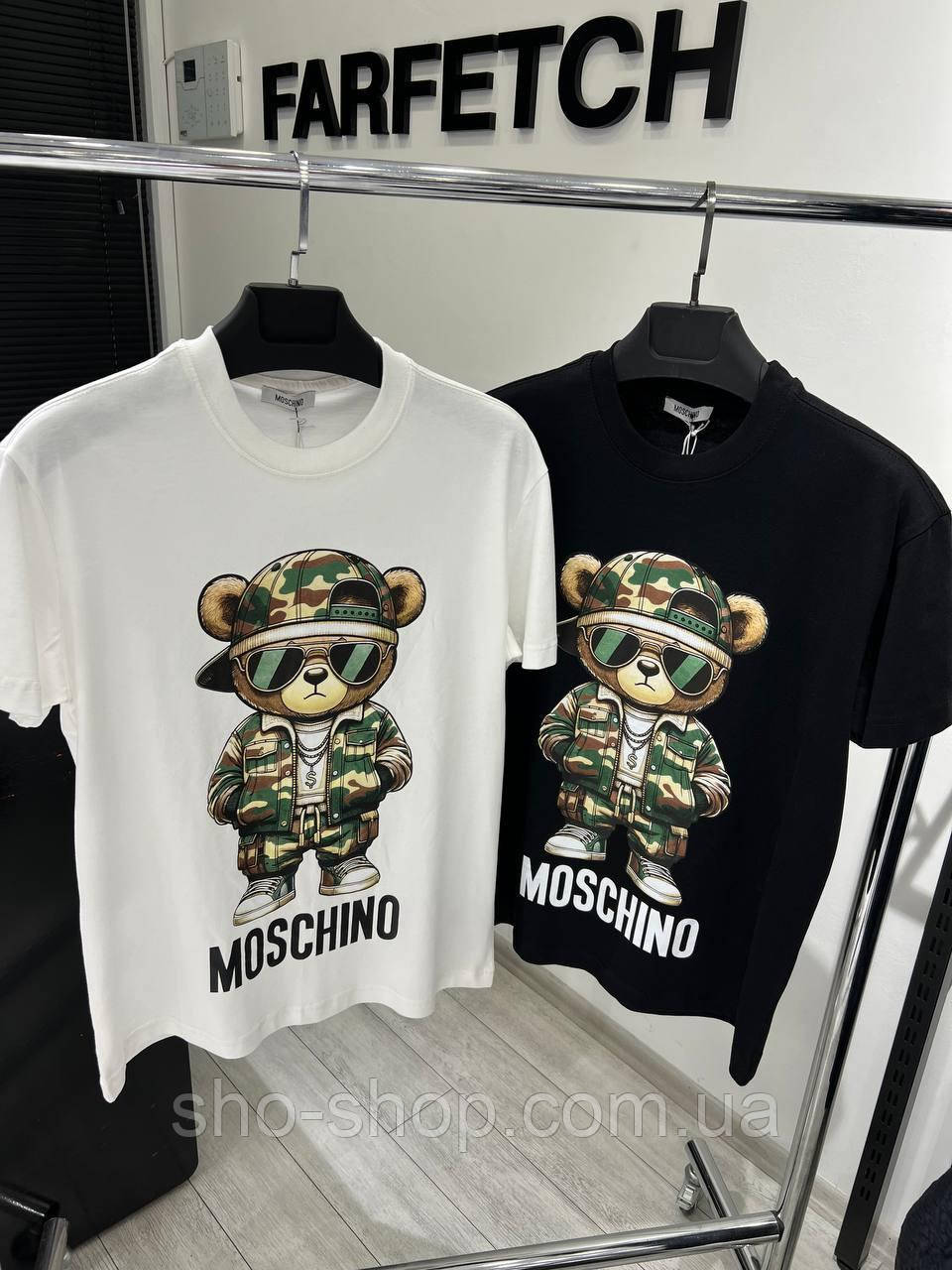 Футболка MOSCHINO TShMOS001 чоловіча футболка Off-White Туреччина, фото 1