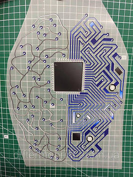 Наліпка для одягу "Плата мізки, схема, електроніка" А4 Код/Артикул А4