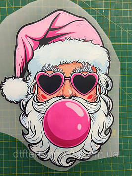 Наліпка для одягу "Дід Мороз з гумкою" розмір 18*25 см Код/Артикул 18*25