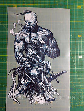 Наліпка для одягу "Козак" розмір А4 Код/Артикул А4