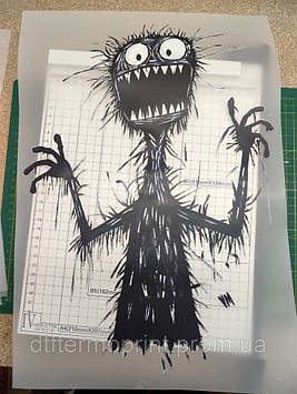 Наліпка для одягу "Монстер" розмір А3 Код/Артикул А3