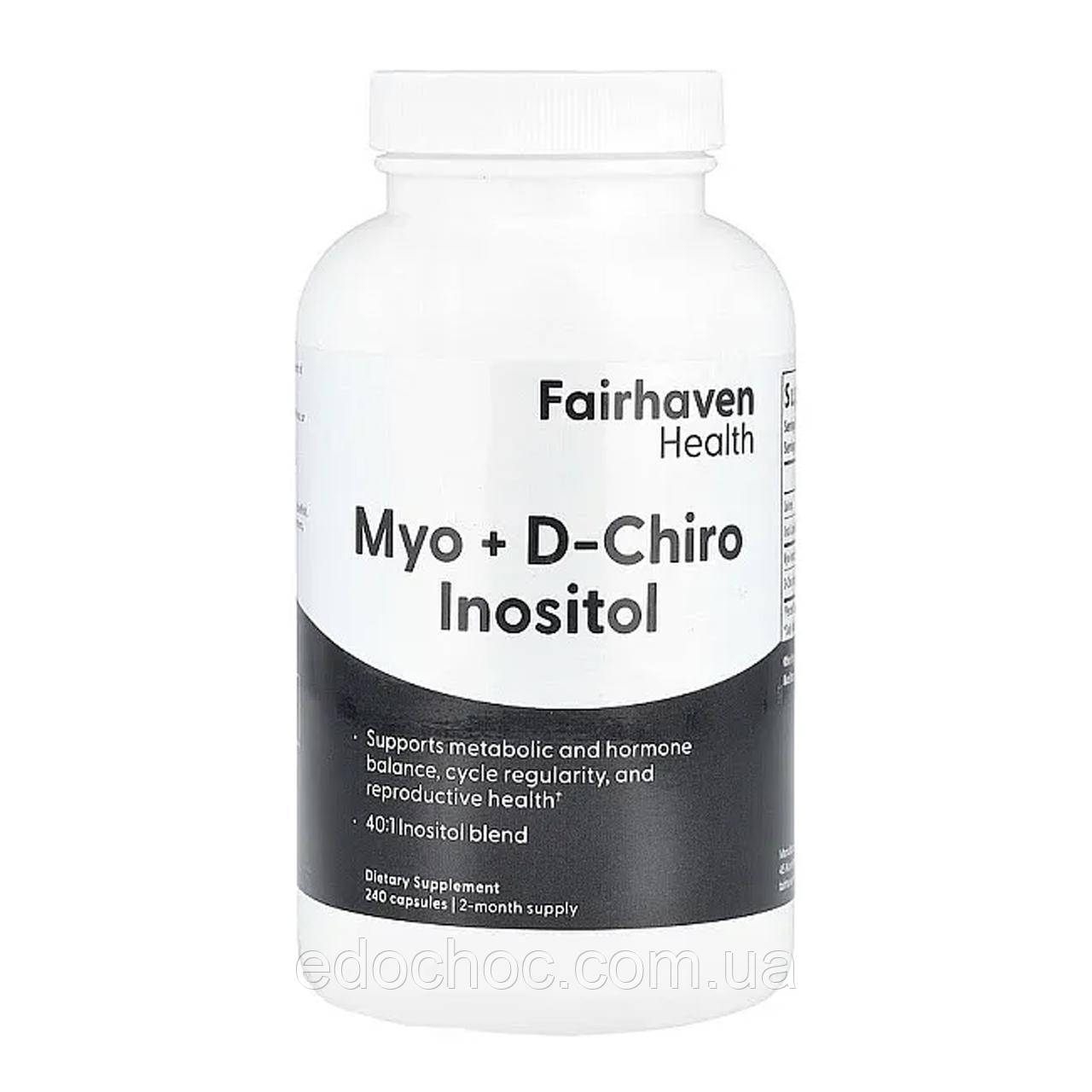 Міо-інозитол + D-хіро інозитол (Myo + D-Chiro Inositol) 240 капсул FHH-12413, фото 1