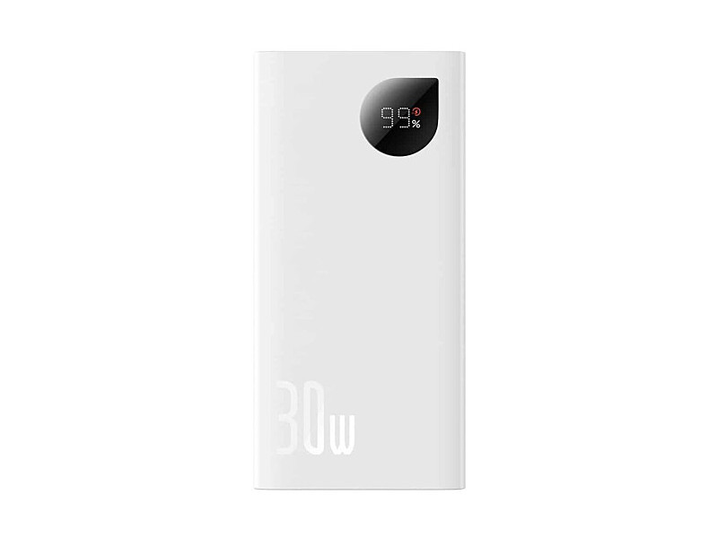 Зовнішній акумулятор (Power Bank) BASEUS Adaman 2 20000 mAh 30W White (PPAD050002)