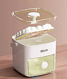 Контейнер- форма для приготування та зберігання льоду на 48 кубиків з кришкою та щипцями | домашній льодогенератор, фото 2