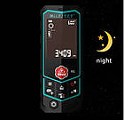 Лазерний далекомір Mileseey R2 40м з 2 дюймовим чорно-білим дисплеєм, вбудованим курвіметром, NI-MH батареї, фото 9